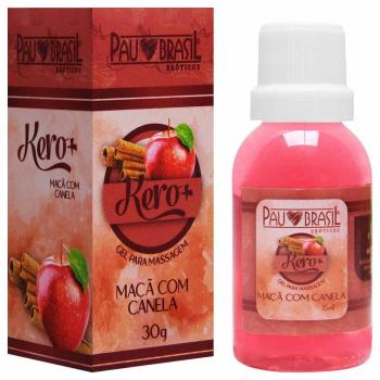 Gel Beijável Kero + Maça com canela com 30g Pau Brasil Eróticos