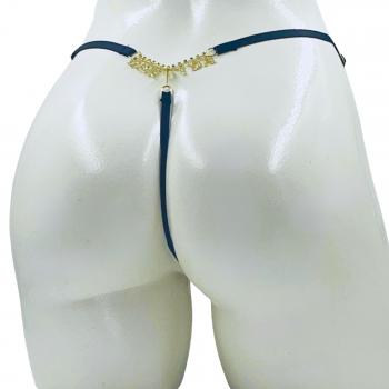 Calcinha Frase Strass Tule Sex Fire (VERMELHO / AMOR)