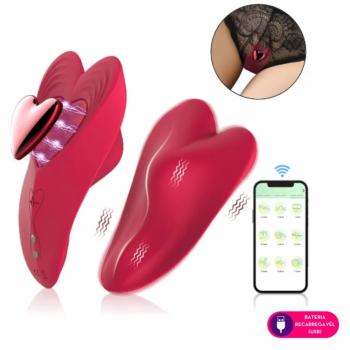 Vibrador de calcinha por aplicativo - 09 modos de vibração