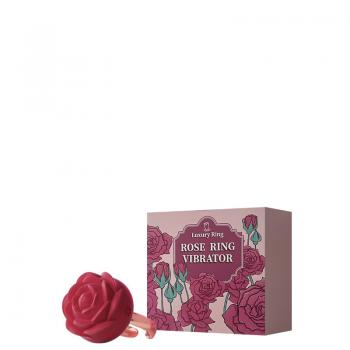 Anel Vibrador Recarregável Ajustável com Topo de Rosa – Rose Ring Vibrator