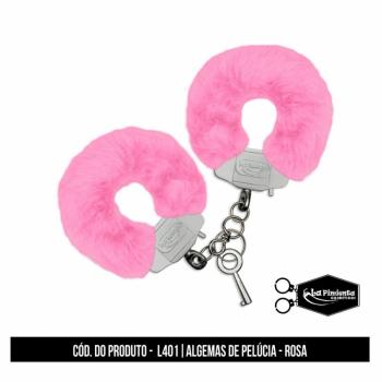 Algema em metal Pelúcia Rosa