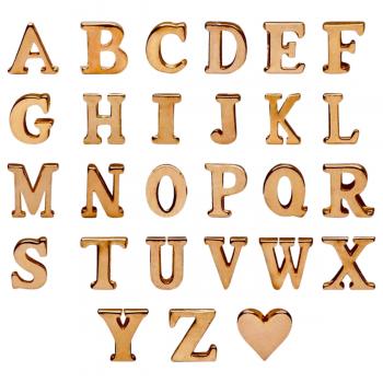 Letras Dourada para Calcinha Personalizável