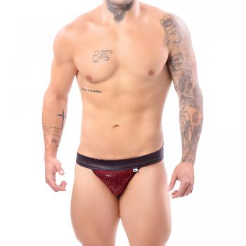 SD160 JOCK LANTEJOULA VERMELHA COM ELASTICO EM CIRRE