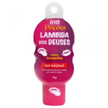 Poção Lambida Dos Deuses Groselha Gel Beijável Hot 15G Intt