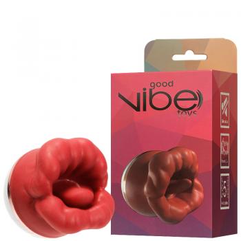 Estimulador Recarregável Formato Boca com Língua Estimuladora – GOOD VIBE TOYS