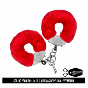 Algema em metal Pelúcia Vermelha