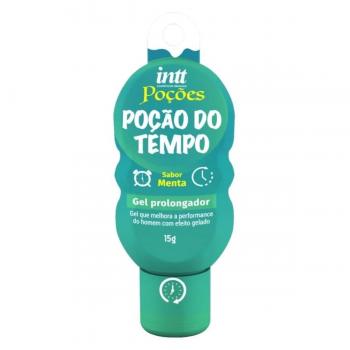 Poção do Tempo gel prolongador aroma de menta 15g Intt