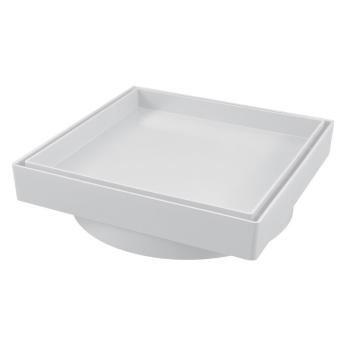 RALO INVISIVEL QUADRADO ESTRELA 15x15cm BRANCO