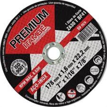 DISCO ACO INOX ITAMBE 7x1,6x7/8 PREMIUM
