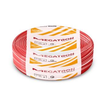 CABO FLEXÍVEL 6,0MM 100METROS VERMELHO 750V MEGATRON