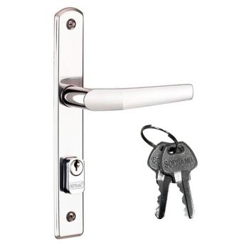 FECHADURA SOPRANO INOX ESTREITA EXTERNA ALAVANCA POPLINE - 03001-0520-18