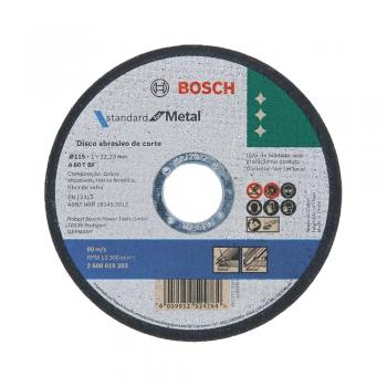 DISCOS DE CORTE BOSCH STANDARD METAL 4.1/2 115 X 1,0 X 22,23