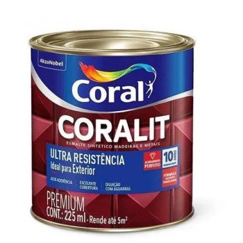 TINTA OLEO ESMALTE. SINTÉTICO  225 ML BRANCO GELO CORALIT 1/6