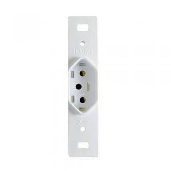 CONJUNTO ILUMI STYLUS BRANCO SEM PLACA 1 TOMADA 2P+T. 20A. - 20141/0