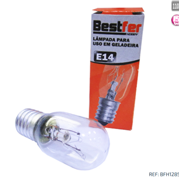 MINI LAMPADA PARA GELADEIRA E14 15W BESTFER 127V