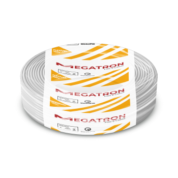 CABO FLEXÍVEL 2,5MM 100METROS BRANCO 750V MEGATRON