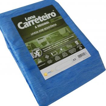 LONA CARRETEIRO “LEVE“ 65 GR/M2 10,00 X 8,00 AZUL;*(033)