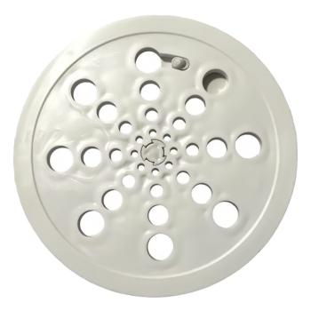 GRELHA PLASTICA REDONDA BRANCA OVERTIME 15x15cm COM FECHO