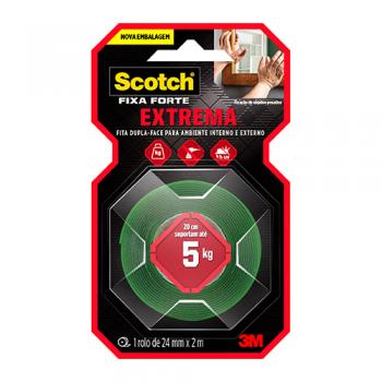 FITA DUPLA FACE 3M F.FORTE EXTREMA 24x2M 5kg