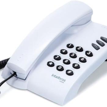 TELEFONE COM FIO PLENO COM FIO - CINZA- INTELBRAS