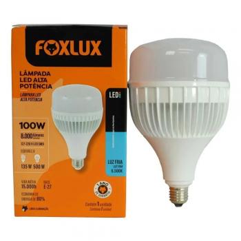 LAMPADA BULBO LED FOXLUX 100W 6500K E27 BRANCO FRIO