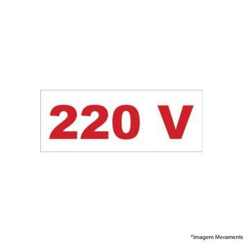 ETIQUETA AUTOADESIVA PARA TOMADAS 220V UNIDADE