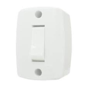 INTER SIMPLES 6A 250V~ SOBREPOR RETANGULAR