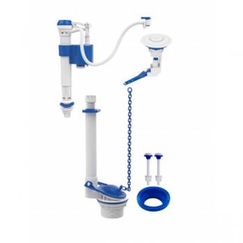 KIT COMPLETO MECANISMO BLUKIT PARA CAIXA ACOPLADA UNIVERSAL ENTRADA/SAIDA 340215 ACIONAMENTO SUPERIOR