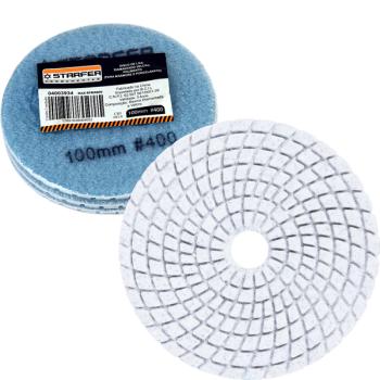 DISCO DE LIXA DIAMANTADO VELCRO 100MM #400 - STARFER