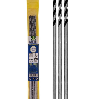 BROCA MOURAO  MADEIRA LONGA 1/4 X 250MM MELFI