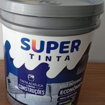 TINTA ACRILICA SUPER TINTAS ECONOMICO BRANCO 18 LT INTERIOR