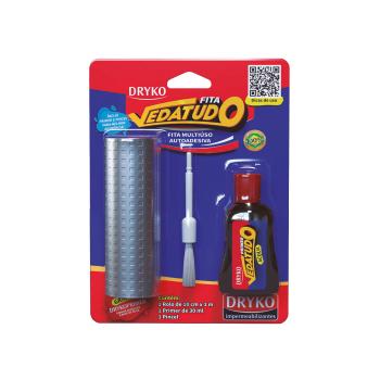 FITA ASFÁLTICA AUTOADESIVA ALUMÍNIO 14CMX18,5CM KIT FITA + PRIMER DRYKO