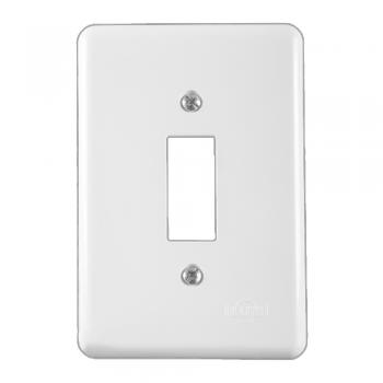 PLACA CONJUNTO ILUMI STYLUS BRANCO 4x2 - 1 INTERRUPTOR - 2049
