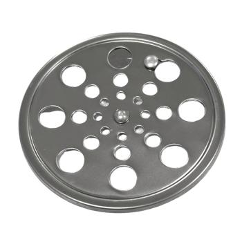 GRELHA ACO INOX REDONDA TECNOTRAVA 10x10cm COM FECHO