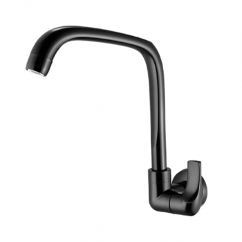 TORNEIRA COZINHA PAREDE BICA MOVEL FLATT PRETA