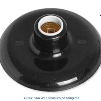 PLAFON DECORATIVO ILUMI PRETO 100W.