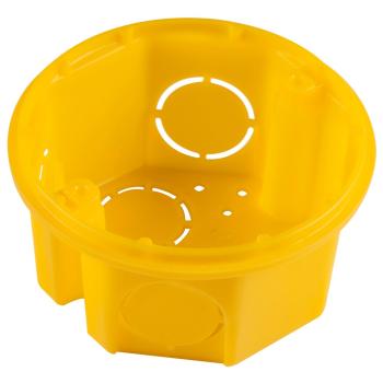 CAIXINHA DE LUZ PVC TRAMONTINA AMARELA 3x3 ORELHA PVC EMPILHAVEL