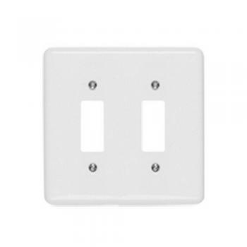 PLACA CONJUNTO ILUMI STYLUS BRANCO 4x4 - 2 INTERRUPTORES 250-G