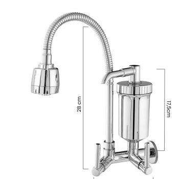 TORNEIRA BICA MOVEL FILTRO 5/8 1/4 VOLTA GOURMET VEM VELA DO FILTRO
