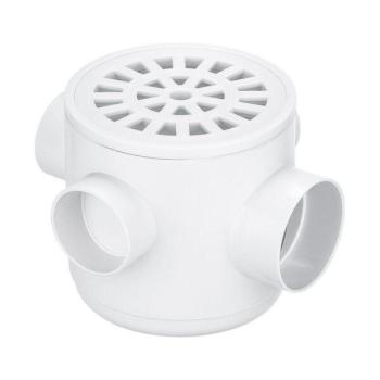 CAIXA SIFONADO HERC BRANCO REDONDO 10X10X50