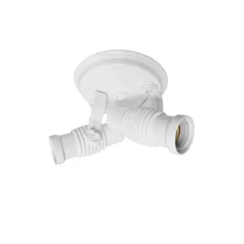 SPOT P/2 LÂMPADAS 100W BIVOLT BRANCO LUZON