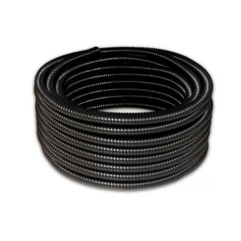 CONDUITE ESPIRALADO FLEXIVEL PRETO 1.1/2 POLEGADAS ROLO COM 25 METROS ANTICHAMA - DEPLAST