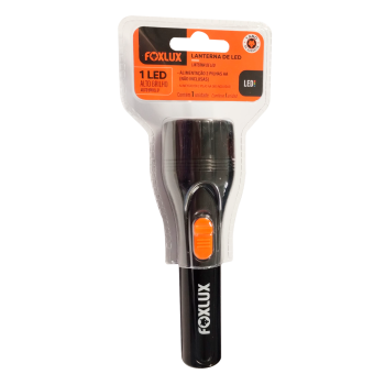 LANTERNA  1LED ALTO BRILHO ABS PEQUENA FOXLUX  2PILHAS AA  NÃO INCLUSAS