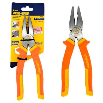 ALICATE UNIVERSAL IRWIN PROFISSIONAL CROMO VANADIO 8