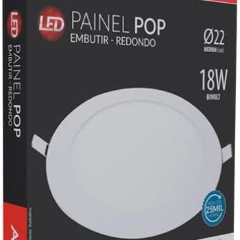 LUMINARIA LED AVANT EMBUTIR  REDONDO 18W 6500K 22,5CM