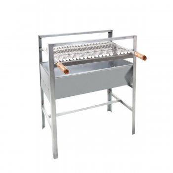 CHURRASQUEIRA MEDIA GALVANIZADA  SLIM 55x27