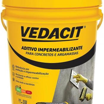 ADITIVO IMPERMEABILIZANTE PARA CONCRETO, BRANCO, 18 L, VEDACIT