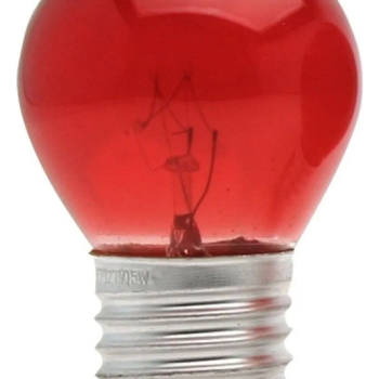 LAMPADA BOLINHA 15W/110V - GE VERMELHA