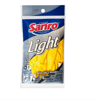 LUVA SANRO LIGHT AMARELA M
