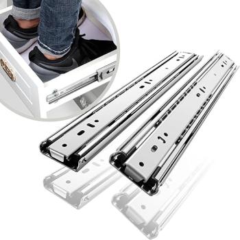 PAR CORREDIÇA TRILHO TELESCÓPICO DE 50 CM H45 STEEL 50KG REFORÇADO